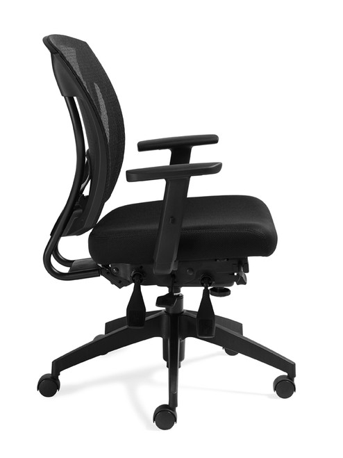 OFFICES TO GO-Mesh Seating-Executive chair with arms. Infinite tilt lock. Adjustable lumbar height. OTG2803-MS20 OFFICES TO GO-Mesh Seating-Executive chair with arms. Infinite tilt lock. Adjustable lumbar height. OTG2803-MS20